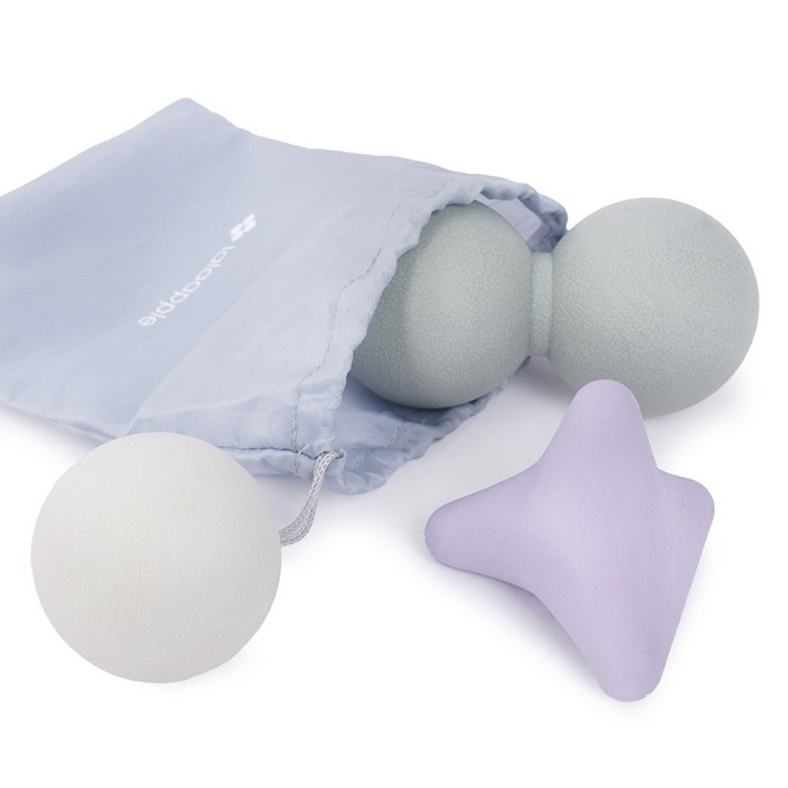 라라애플 마사지 지압볼 3종  파우치 세트