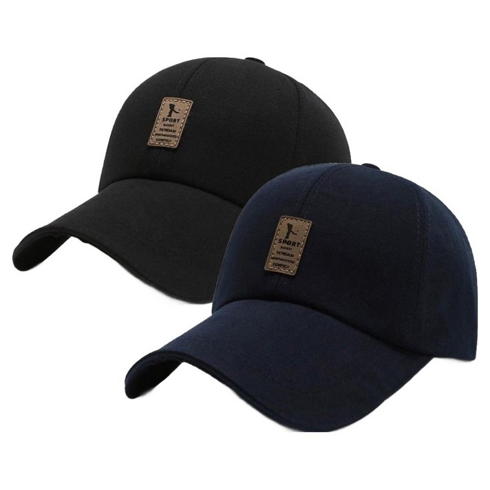 미다미 스포티 태그 챙이 긴 볼캡 2종 세트 1557