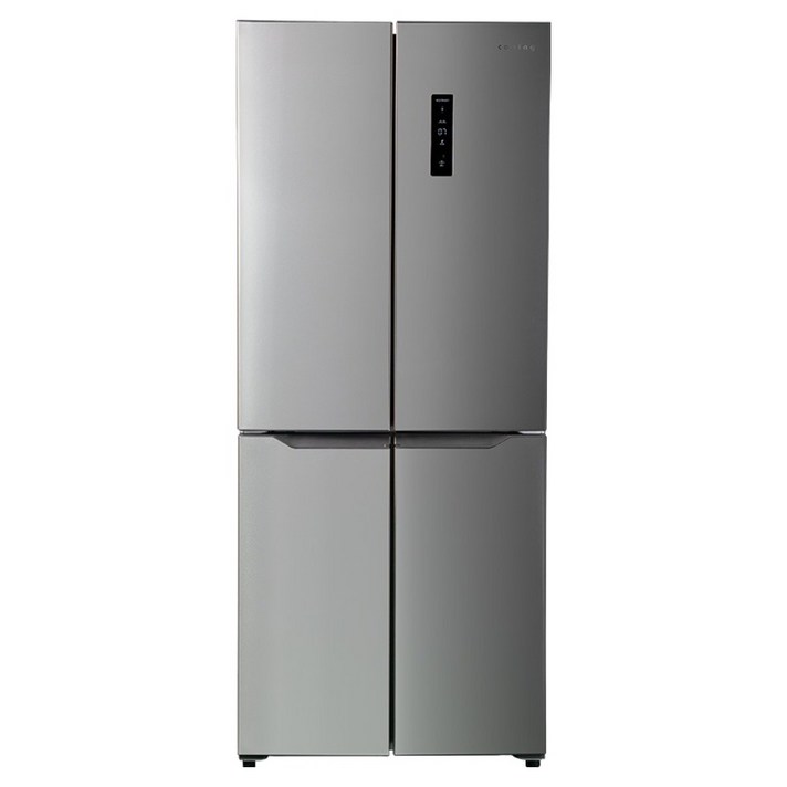 쿠잉전자 글램 글라스 대용량 418L 양문형 4도어 냉장고 방문설치, MD405M