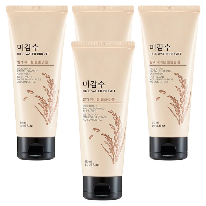 더페이스샵 미감수 브라이트 쌀겨 페이셜 클렌징 폼