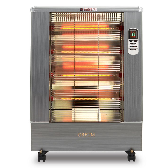 오름컴퍼니 스토브형 카본 전기히터 620 x 260 x 830 mm, OREH030, 혼합색상