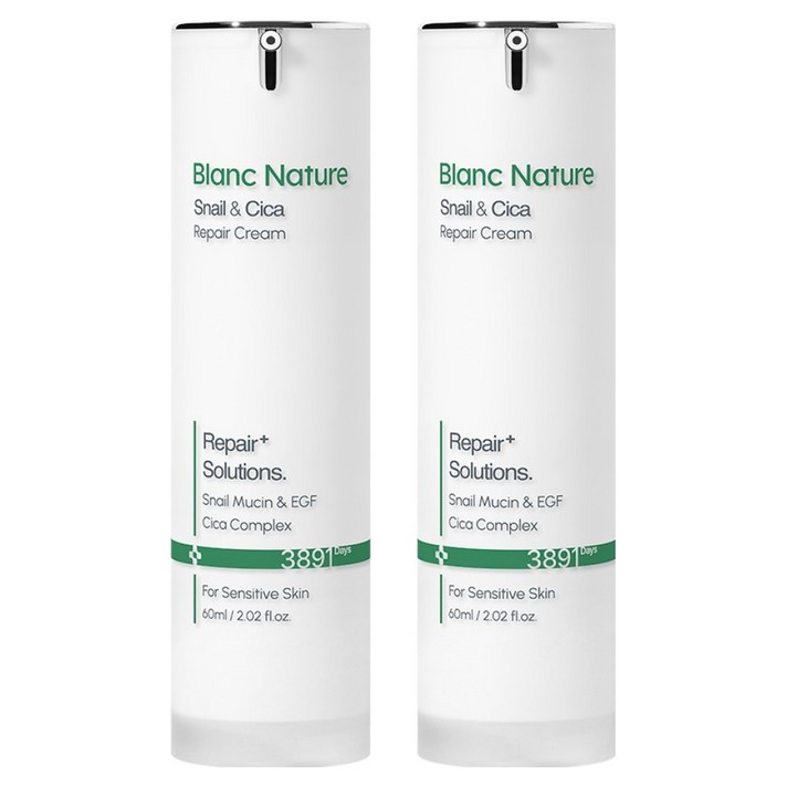 블랑네이처 스네일 모이스처 라이징 크림, 60ml, 2개