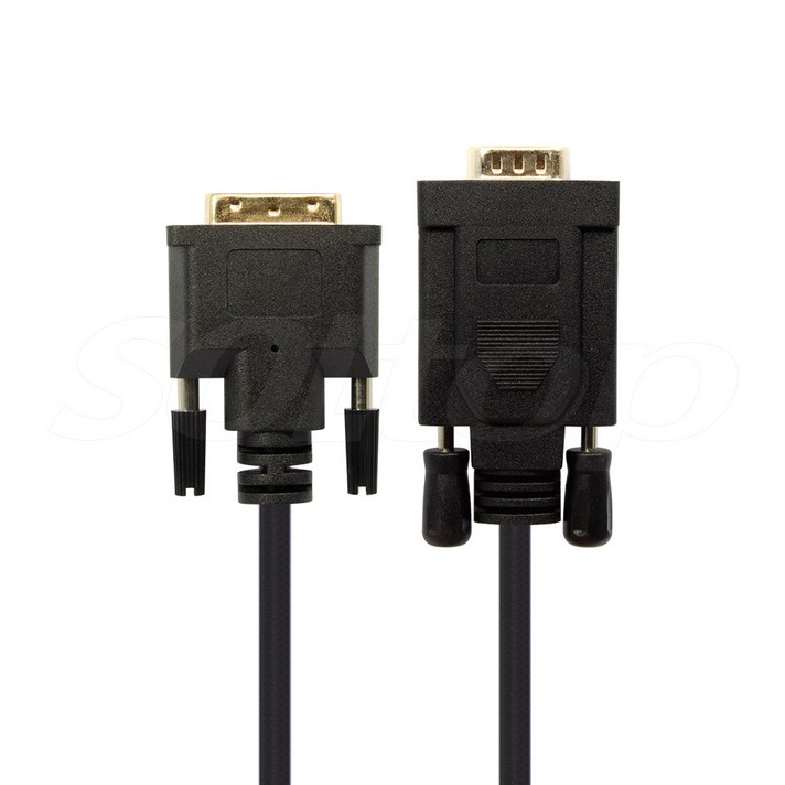 솔탑 DVI-D TO RGB 액티브 IC칩 VGA 변환 케이블 2M SOLTOP-012