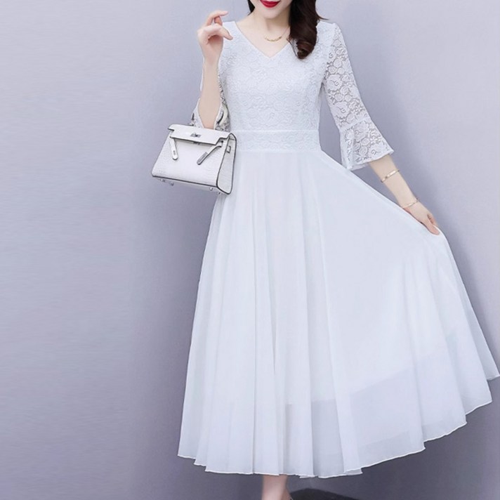 포플러앤씨 페얼루 레이스 원피스 P24SMOPS031208 빅사이즈 포함