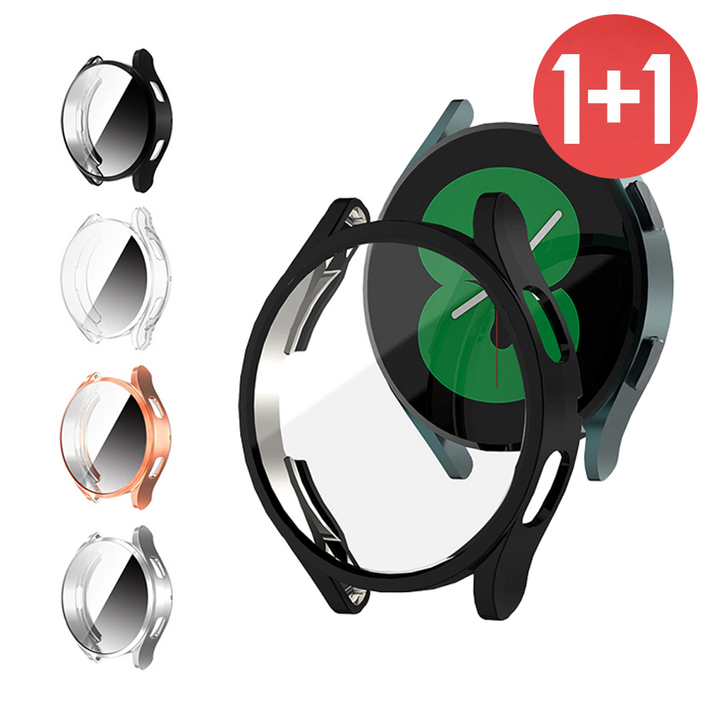 11 아이디스킨 갤럭시 워치4 TPU 슬림 풀커버 케이스, 2개