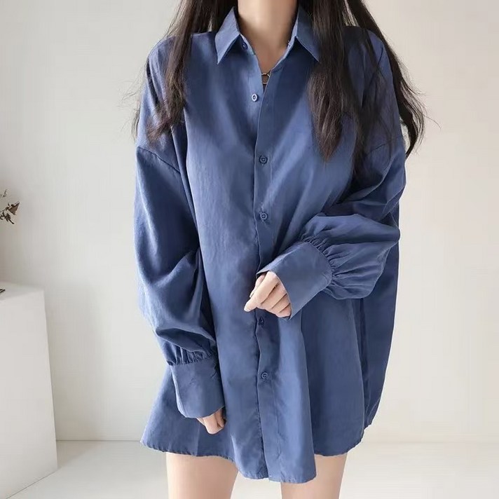 링클프리 루즈핏 셔츠 남방S