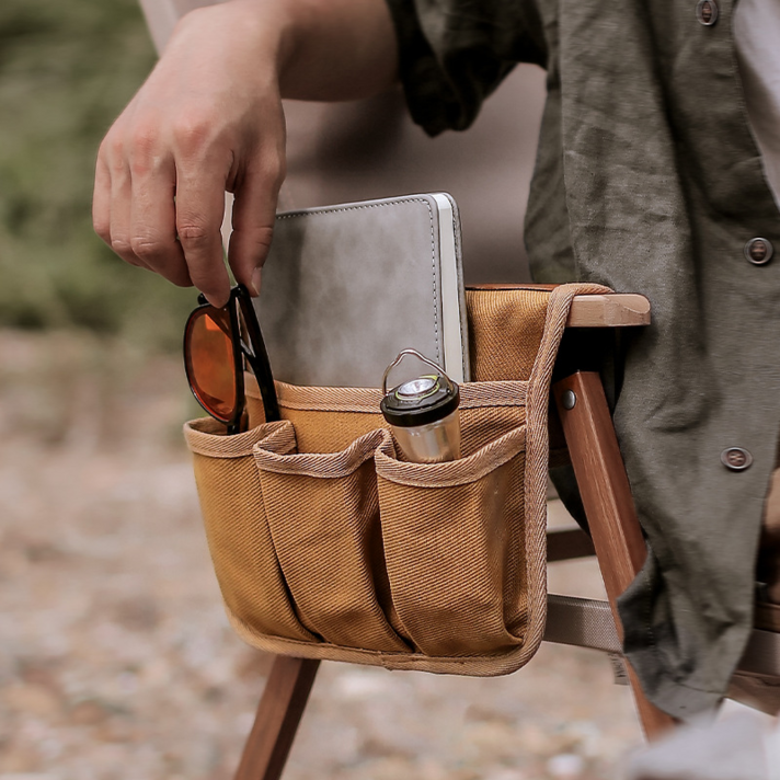 야외활동 전용 다용도  의자 부착형 다목적 수납 포켓