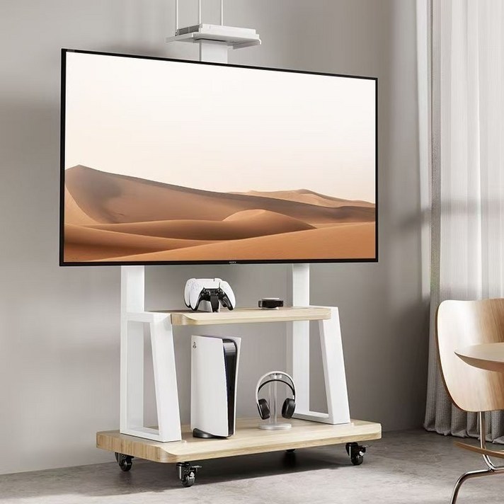 KORELAN tv스탠드 이동식 TV스탠드 3270인치 삼성 LG 호환 풀스틸 소재 마운트 높이 조절