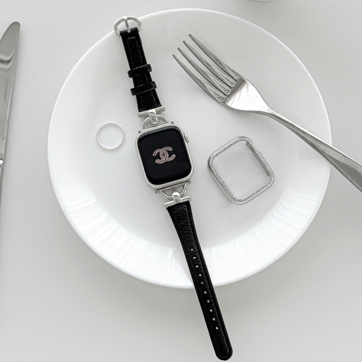 링고룸 애플워치 호환 링크 레더 가죽 스트랩 밴드