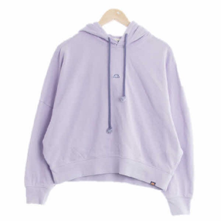 2792 ellesse 라이트라일락 면 크롭가오리핏후드티 90