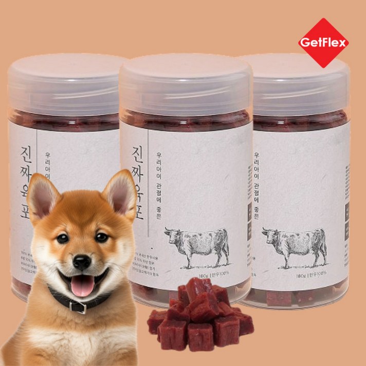 진짜육포 강아지 간식 져키 180g