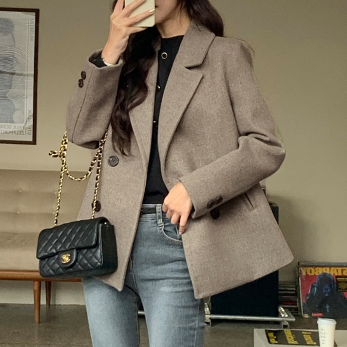 마이더스비 데니 더블버튼 울 자켓 마이더스비 데니 더블버튼 울 자켓