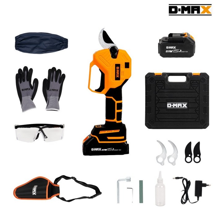 DMAX 디맥스 충전식 전지가위 32mm 전동가위 2.0Ah 풀세트, 1개