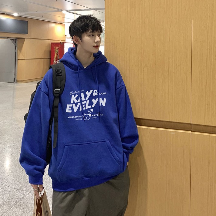 Skyciky 남자후드티 루즈핏 가을 캐주얼 스트릿 트렌디 외투 ME1328