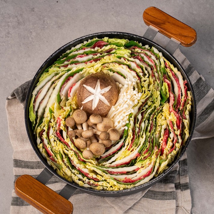 밀푀유나베 23인분 1kg 집들이 캠핑밀키트 쿠킹박스, 1개, 1kg