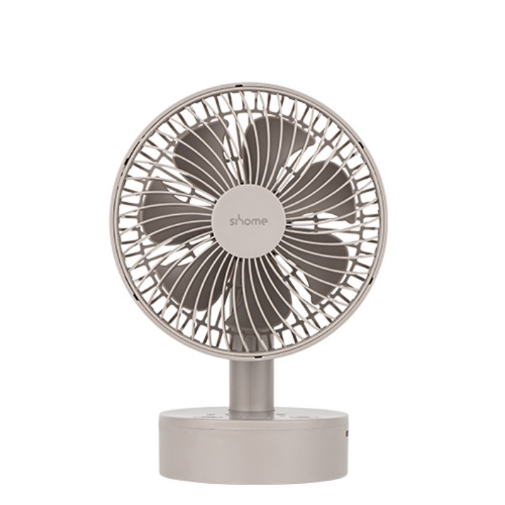 시홈 BIGFAN 써큘 무선 미니 탁상용 선풍기, 모카브라운, SHDF01