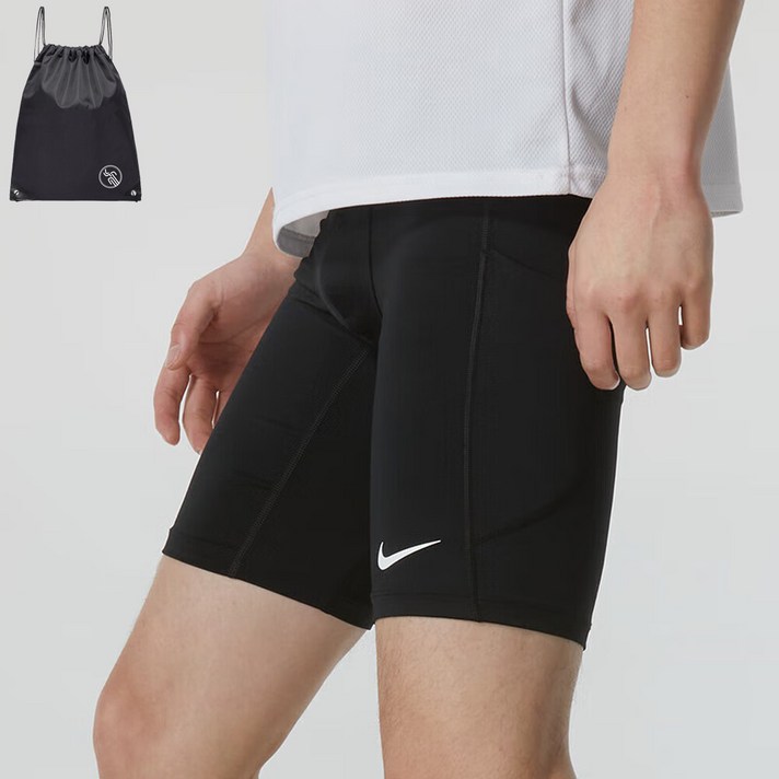 나이키 남성 타이츠 PRO 드라이핏 9부 쇼츠 자전거 헬스 하의 PGN짐쌕가방 지급