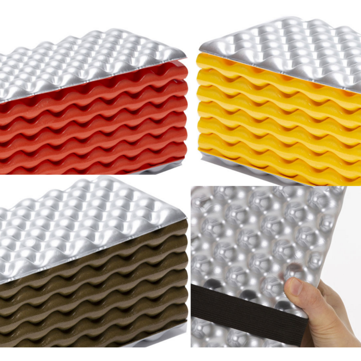 백패킹 캠핑 매트 알루미늄 발포매트 단열매트, 옐로우