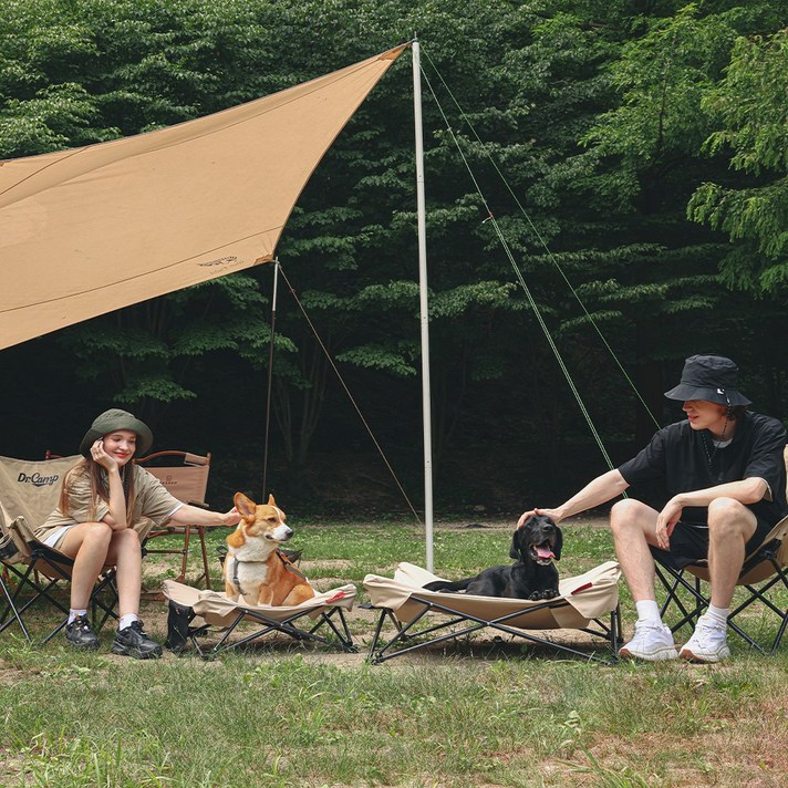 Hout 하웃 아웃도어 반려동물 강아지 캠핑 의자 해먹 도그코트, 베이지, 1개 Hout 하웃 아웃도어 반려동물 강아지 캠핑 의자 해먹 도그코트, 베이지, 1개