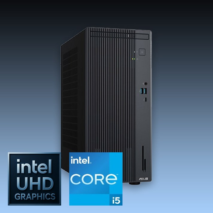 ASUS 데스크탑 가성비 사무용 인강용 PC, ExpertCenter P500MV13420H1800, WIN11 Pro, 1TB, 16GB, 블랙