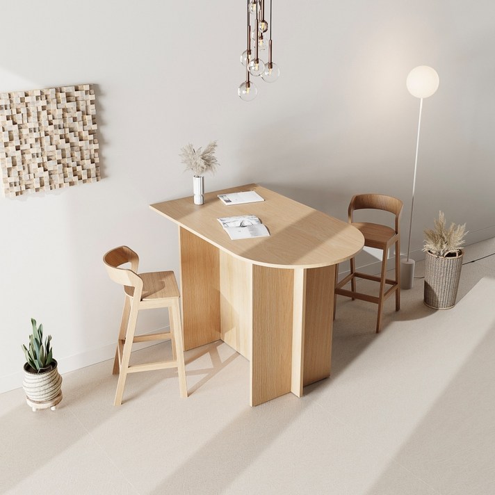 원형 테이블 원형 식탁 탁자, 캄포어베니어