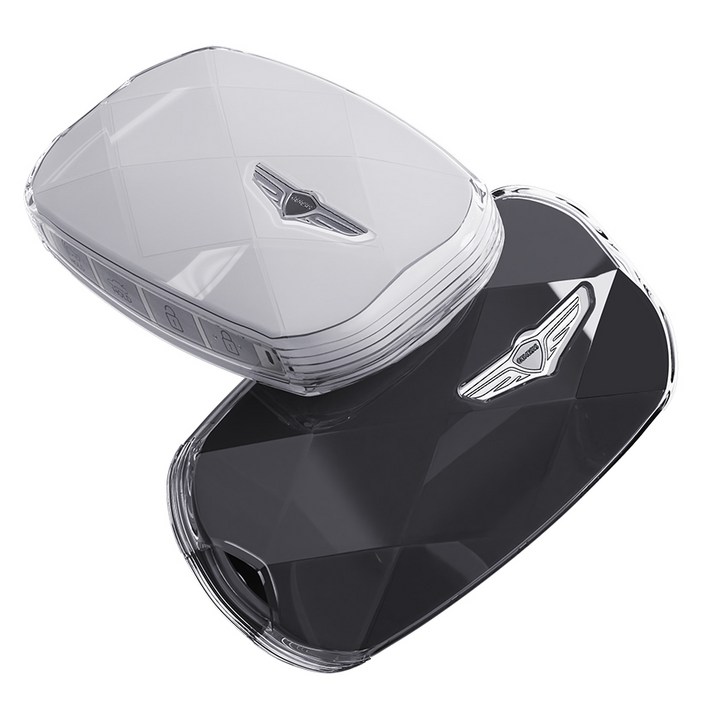 제네시스 호환 G70 G80 G90 GV60 GV70 GV80 키케이스 스마트키 키케이스 키홀더 키링 악세사리 차량용품 투명 TPU 11