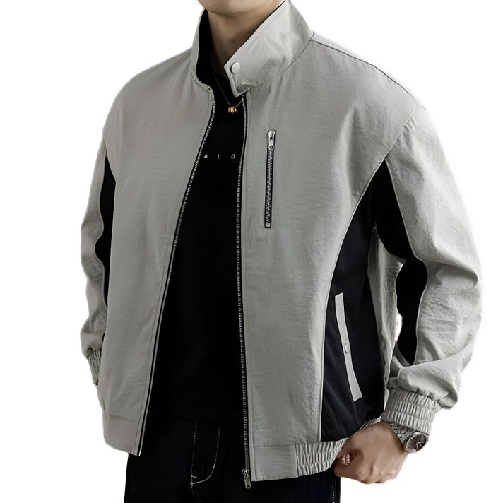 쥬엔리치 남자 블루종 자켓 빅사이즈 스탠드 카라 캐주얼 점퍼 M8X 오버핏 JR76