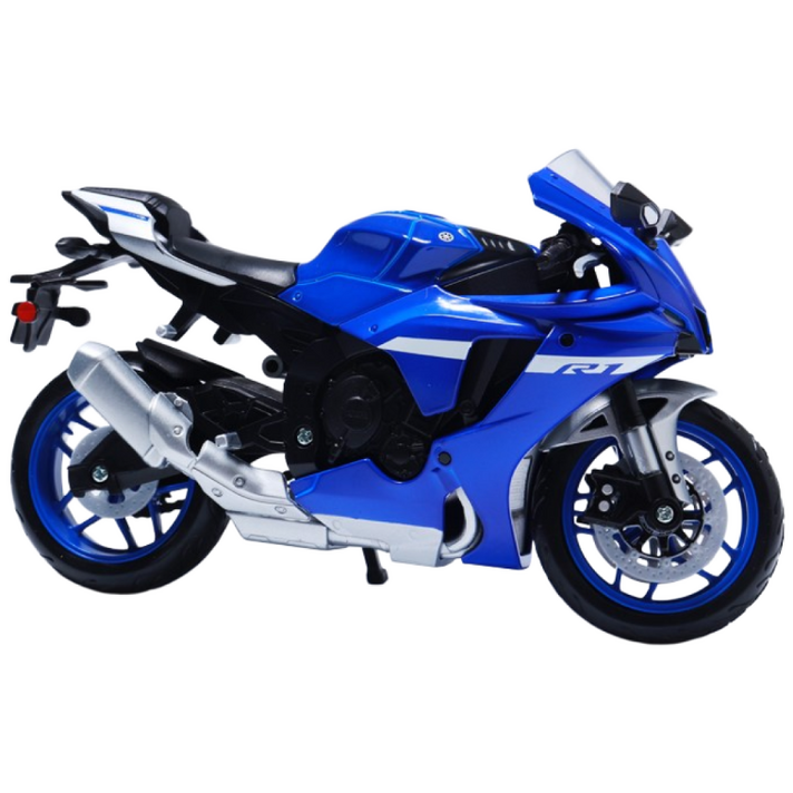 마이스토 112 야마하 YZFR1 2021 블루 다이캐스트 오토바이모형 바이크피규어, 1개