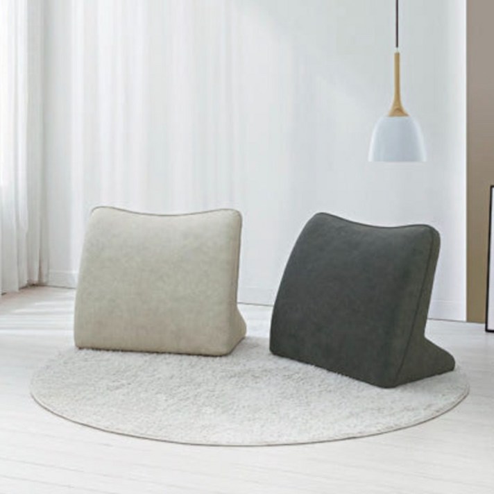 따숨마루 돌쇼파용 삼각 등받이 쿠션 빵빵한 쿠션감 쇼파와 침대 허리받침 쿠션, 베이지그레이