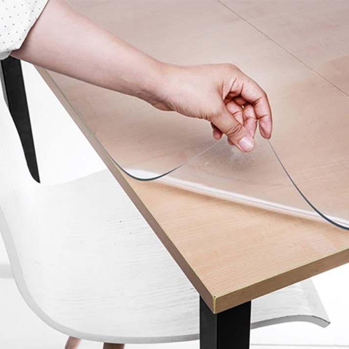 쾌청 책상 유리대용 테이블 매트 데스크 패드, 투명