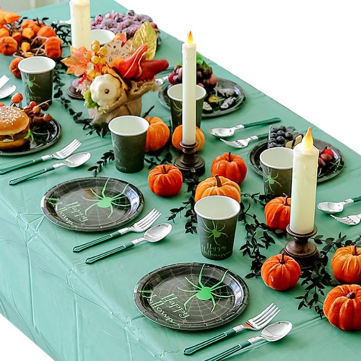 파티해 할로윈 파티 테이블 셋팅 패키지 세트 거미블랙