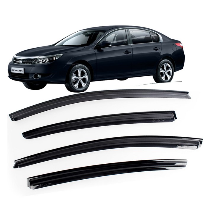 지엠지모터스 차량용 빗물받이 크롬 나이스가드 스모그 썬바이저 4종세트