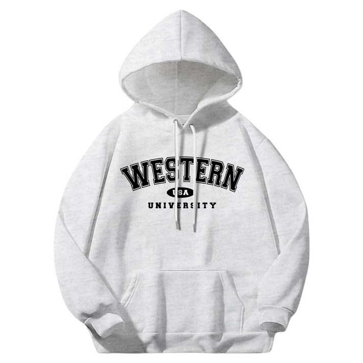 일루소 남녀공용 웨스턴USA 소프트 특양면 후드티