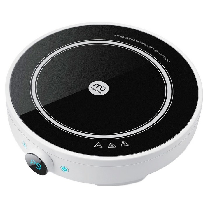 더뮤 가정용 인덕션 원형 미니 전기레인지 1구