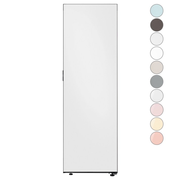 [색상선택형] 삼성전자 비스포크 키친핏 1도어 냉장고 우개폐 409L 방문설치