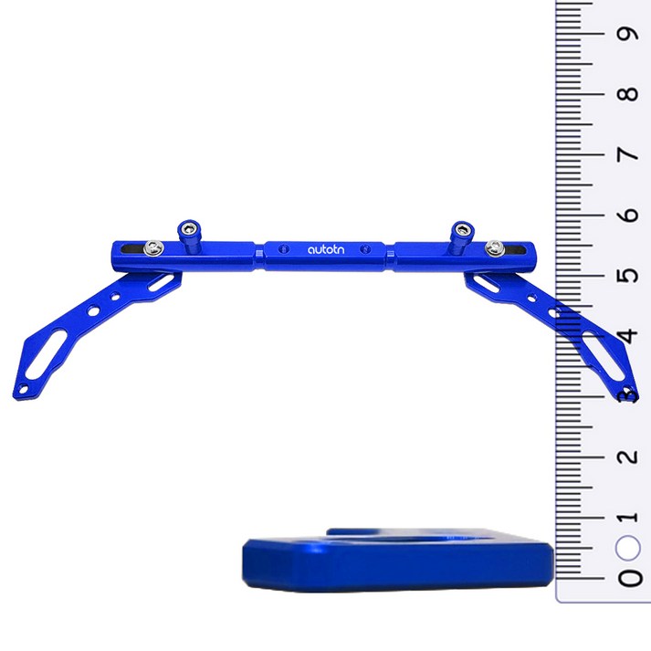 하드락 오토바이 5mm 두께 핸들 스트럿바 크로스바 거치대 최고급형 pcx 엔맥스 포르자 닥스 슈퍼커브, 1개, 코발트블루