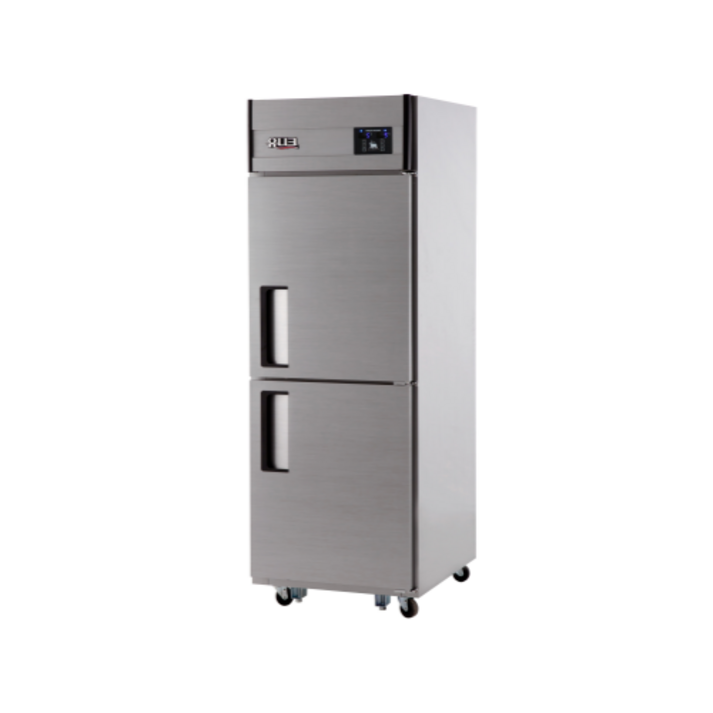 세미빌트인냉장고 [유니크대성] 25BOX 메탈 하냉동 (냉장1칸/냉동1칸) UDS-25RFDR 디지털 직냉식 업소용냉장고