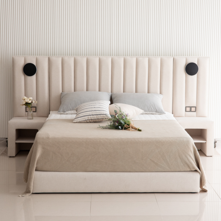 라움가구 센스 호텔식 평상형 침대프레임 퀸 킹 라지킹 이스턴킹 호텔형 침대세트