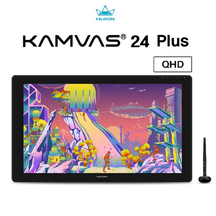 휴이온 KAMVAS 24 PLUS 24인치 QHD액정타블렛, Black 20240121