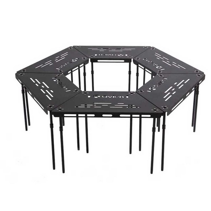 캠핑육각테이블 육각화로대 PCT391K 카키 접이식테이블 휴대용 알루미늄 합금 캠핑