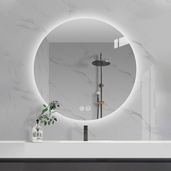 원형 간접조명 스마트 LED 거울 화장실거울 욕실거울 벽거울 20221213