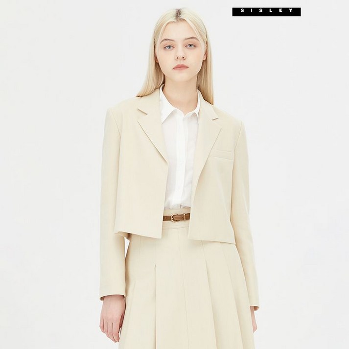 시슬리 넥서스 테일러드 크롭 자켓 SAJK09411