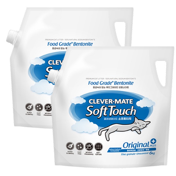 1+1 클레버메이트 소프트터치 오리지널 플러스 6kg