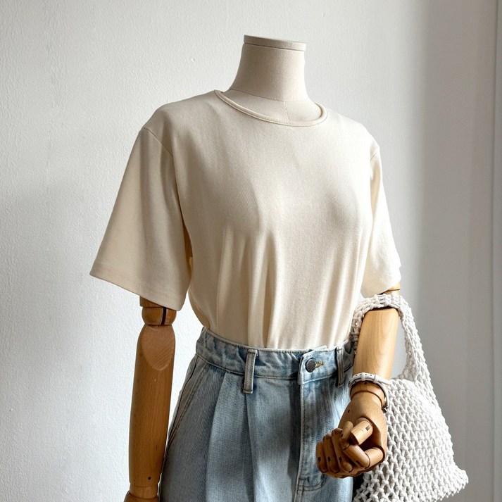 [마랑블루] 데일리 루즈핏 모달 코튼 여름 반팔 티셔츠