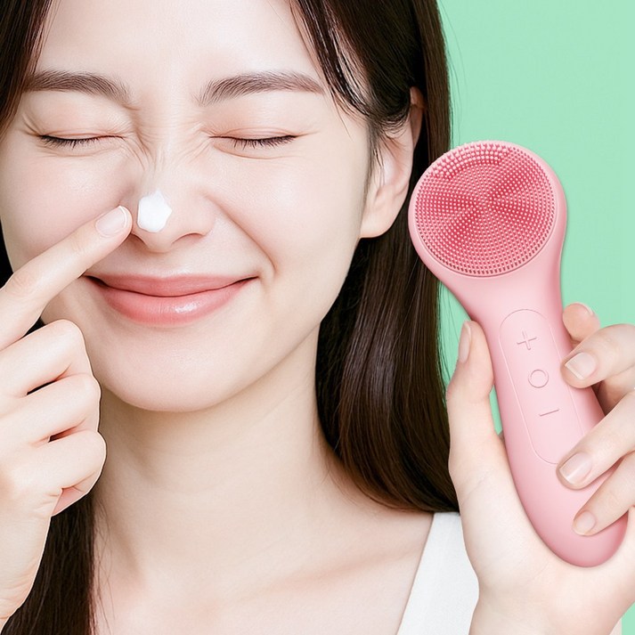 진동 클렌저 실리콘 세안 브러쉬 진동 온열 세안기
