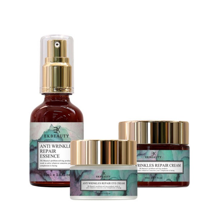 이케이뷰티 주름개선 탄력 영양 3종세트 할인 아이크림탄력에센스탄력크림 콜라겐 펩타이드 프리미엄 기능성제품 무파라벤천연제품, 1세트