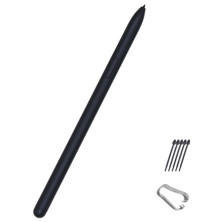 코즈믹스트링 갤럭시탭 S6 7 8 9 10 11 호환 S펜  펜촉5개, 1개, 블랙