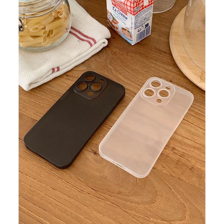 포앤디 쌩폰 스키니 지문방지 변색방지 매트 카메라풀커버 무광 반투명 초슬림 핸드폰케이스