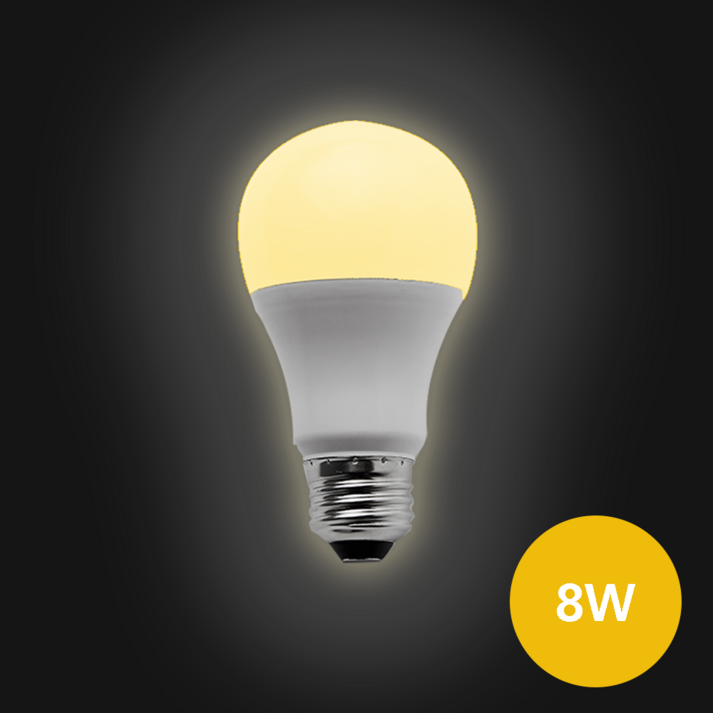 e26 소켓 LED 전구 8W 주황색빛,3000K, 30개