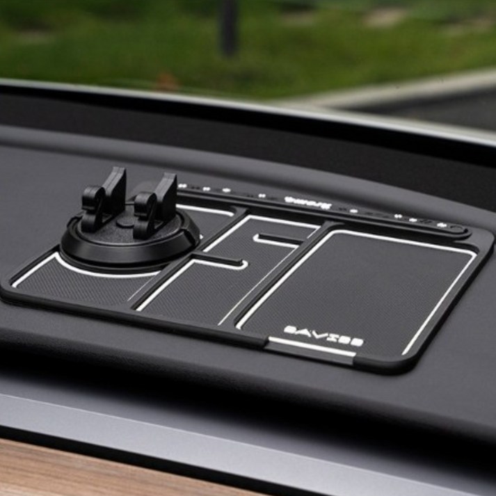 코코몰 차량용핸드폰거치대 차량용 논슬립패드 4in1 거치대, 1개, 흰색야광